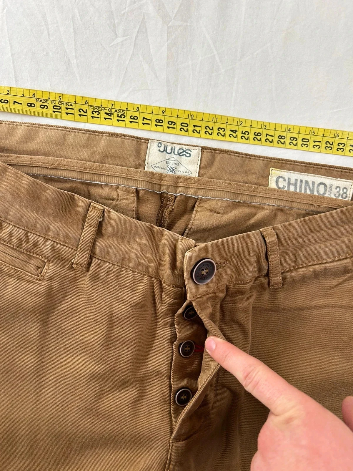 Chino beige marron Jules – photo 7